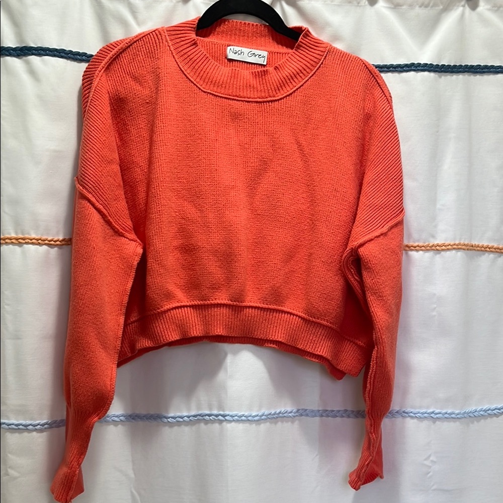 Nash Grey Coral Knit Sweater